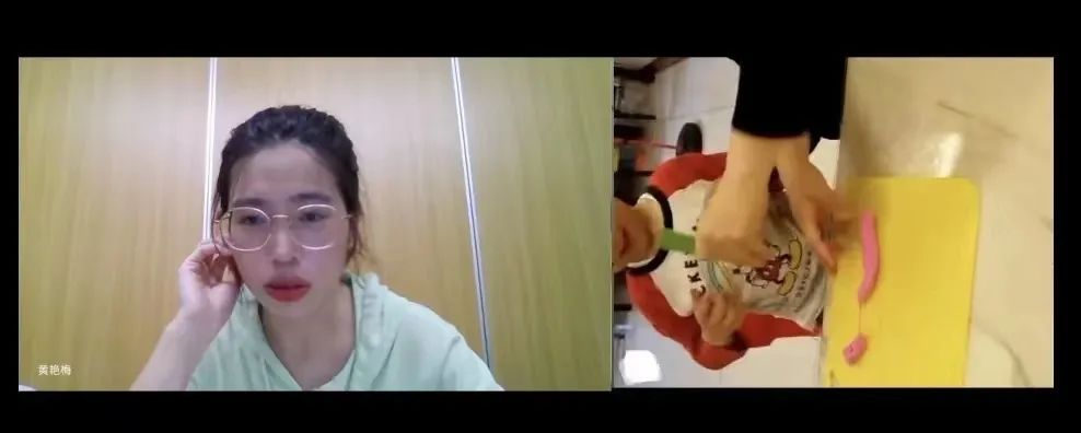 (黄艳梅老师正在进行干预指导) (黄艳梅老师正在进行干预指导)