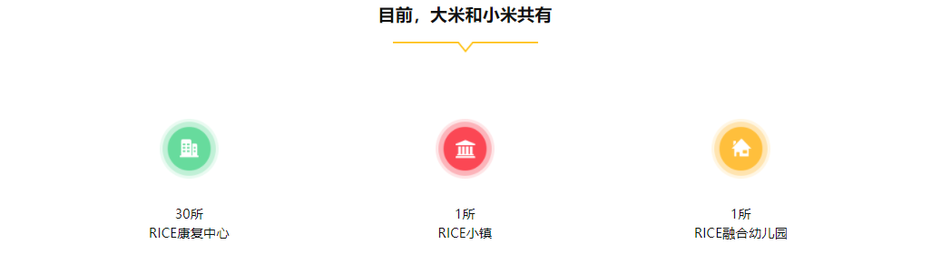 大米和小米康复中心的分布情况