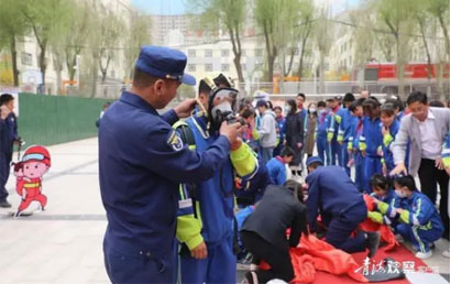 青海省消防救援总队深入省特殊教育学校开展消防安全宣传活动