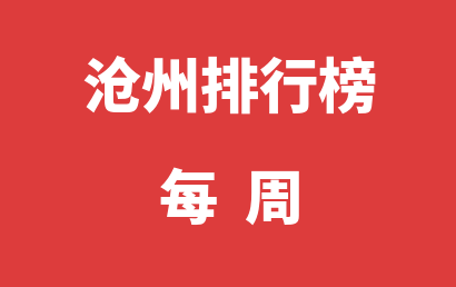 沧州自闭症机构每周热度排名一览表（2024年01月08日-2024年01月14日）