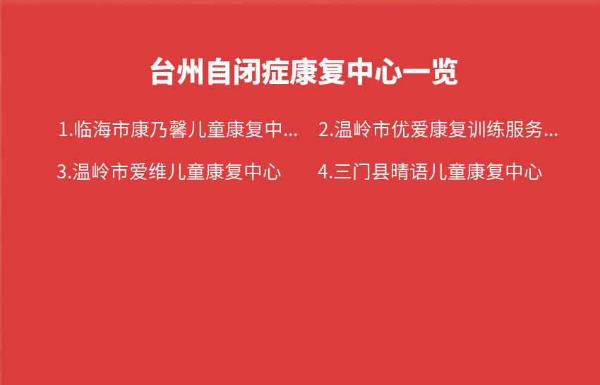 台州自闭症康复中心2023年10月30日-2023年11月05日一览