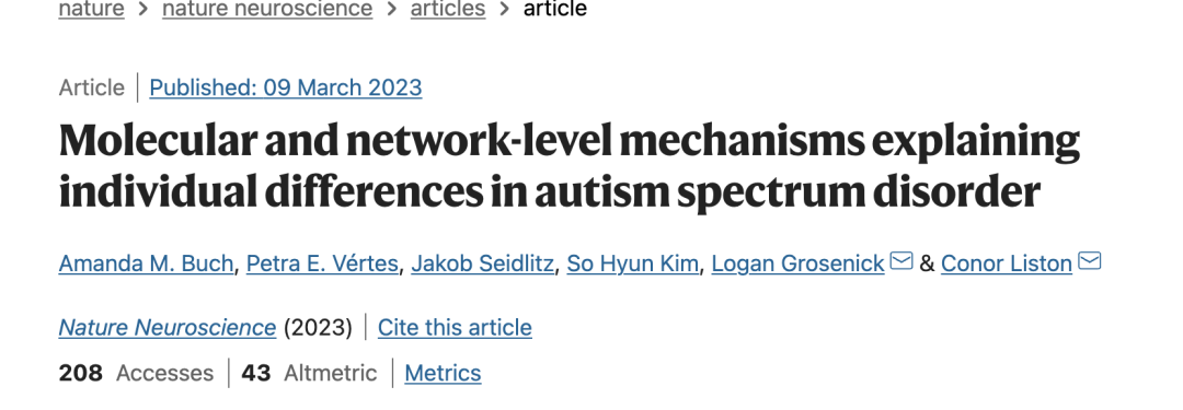 Molecular and network-level mechanisms explaining individual differences in autism spectrum disorder