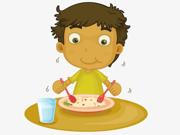 自闭症孩子能够很好的吃饭，是这样训练的成果。