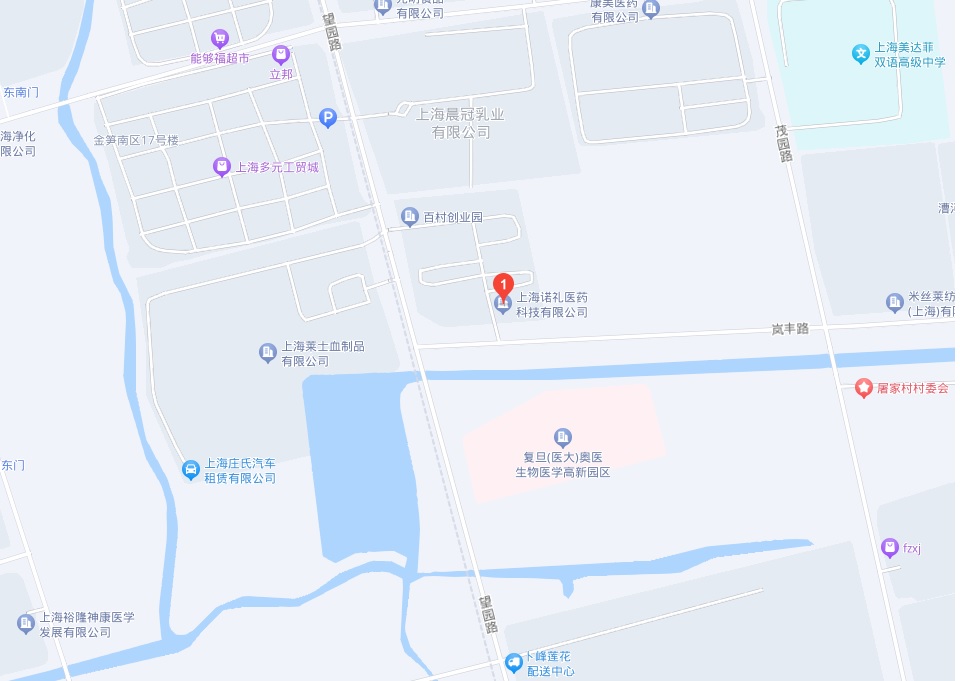 上海诺礼医药科技位置