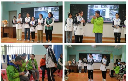德阳中学学生志愿者走进德阳市特殊教育学校献爱心
