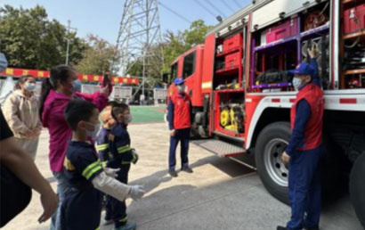 广饶县消防救援大队赴启慧教育学校宣讲消防知识
